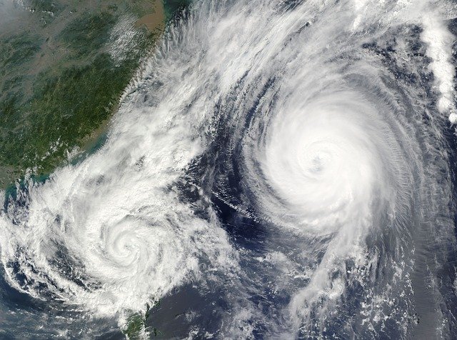 台風の写真